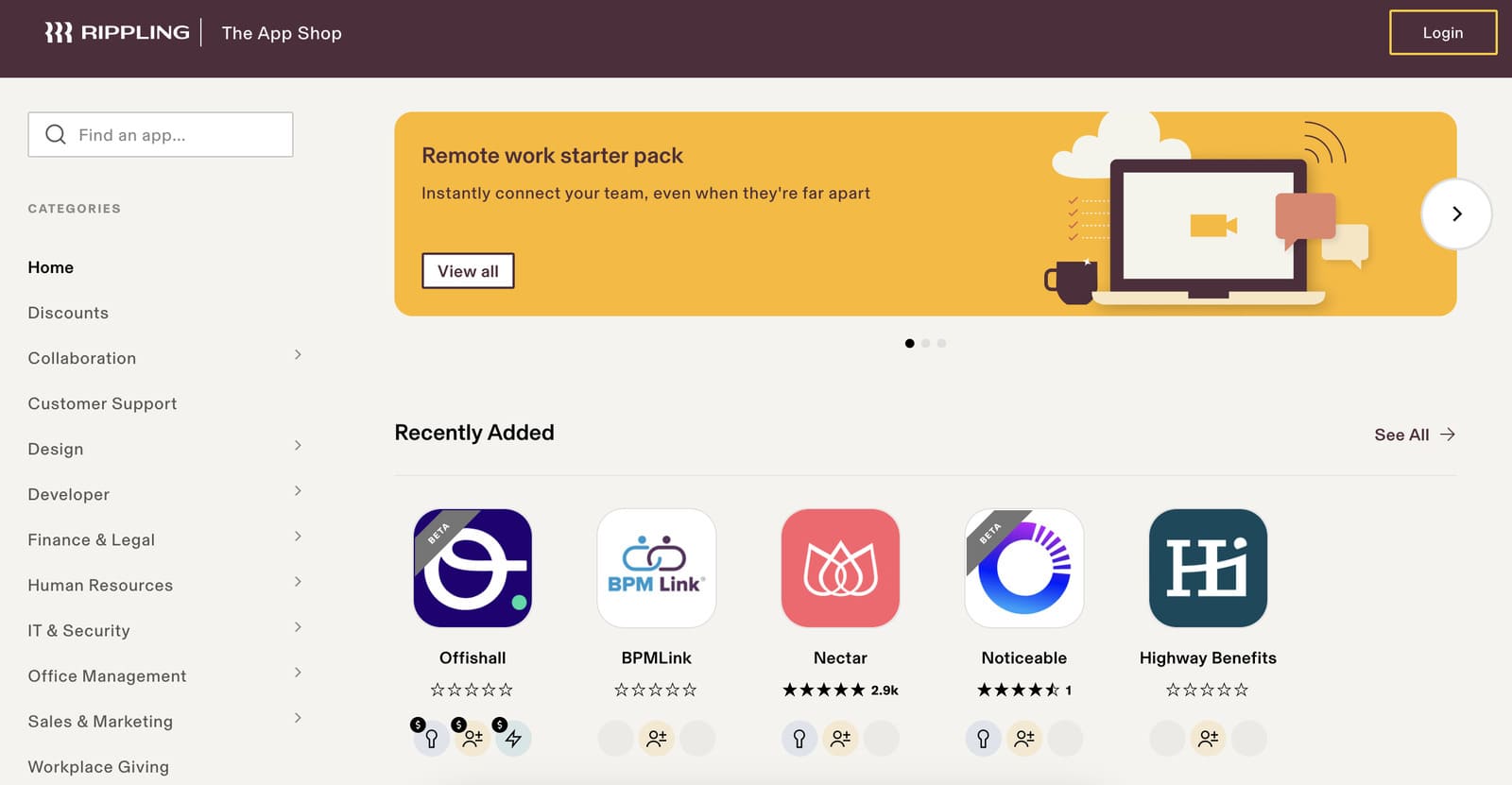 App Shop Rippling