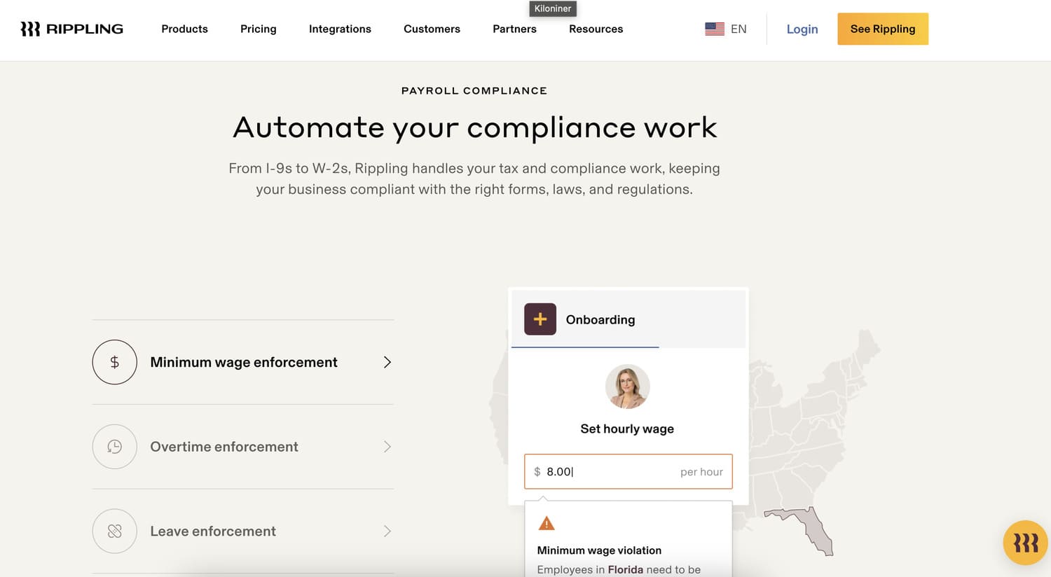 Compliance Rippling