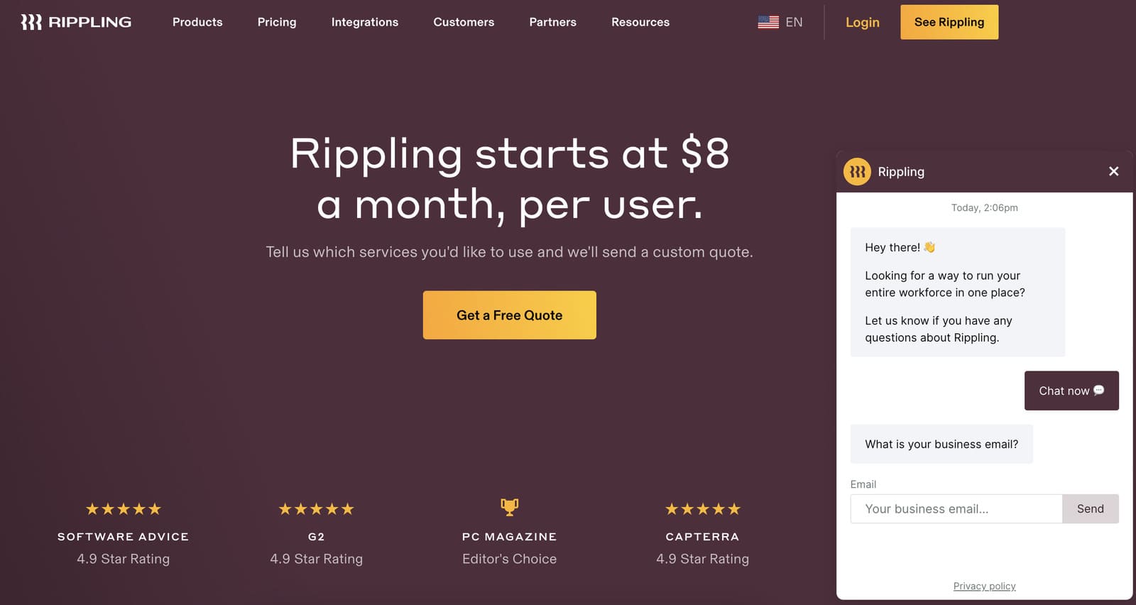Chatbot Rippling
