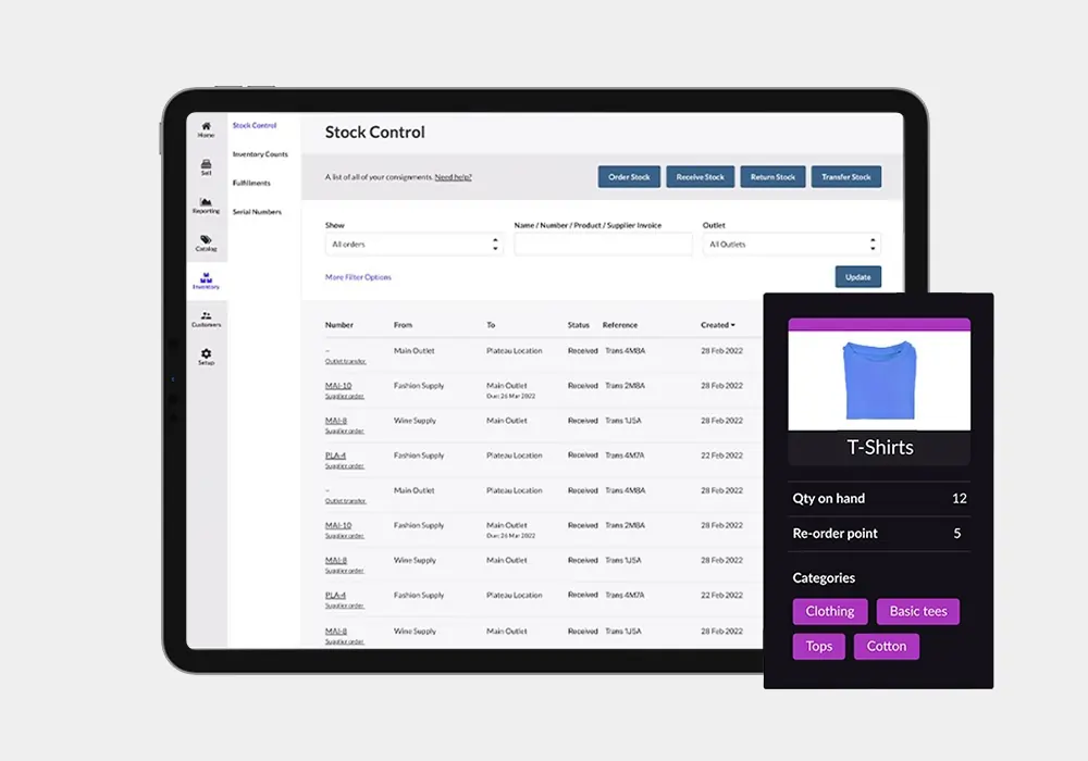 Lightspeed Retail POS inventory