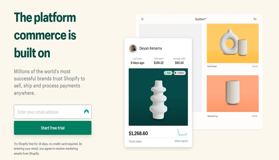 Shopify screenshot