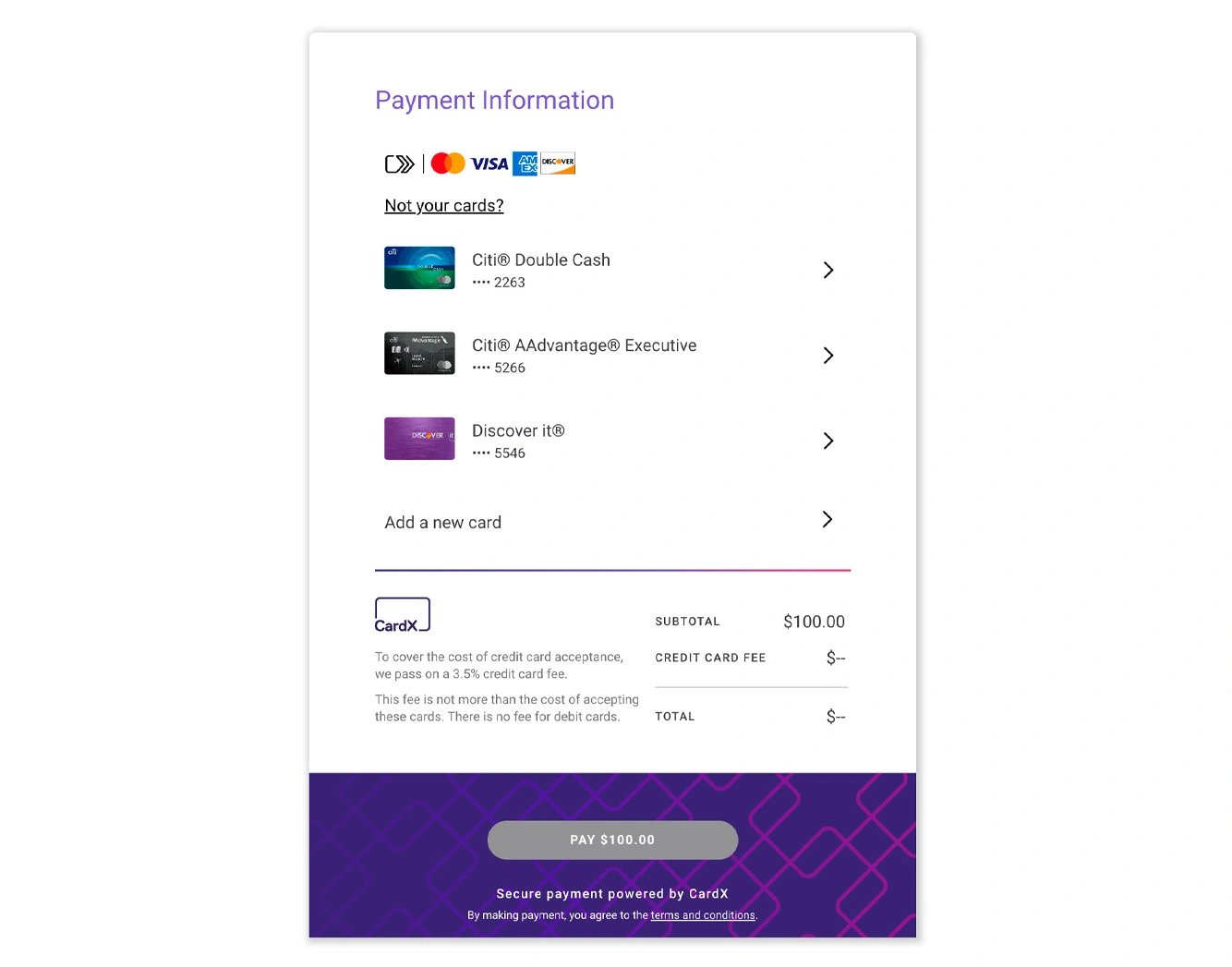 CardX Online Payment Processing