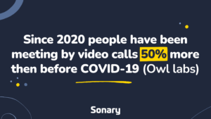 since 2020 people have been meeting by video calls 50% more then before covid-19