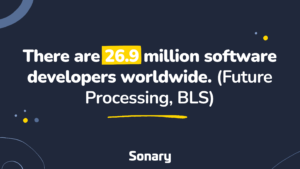 there are 26.9 million software developers worldwide