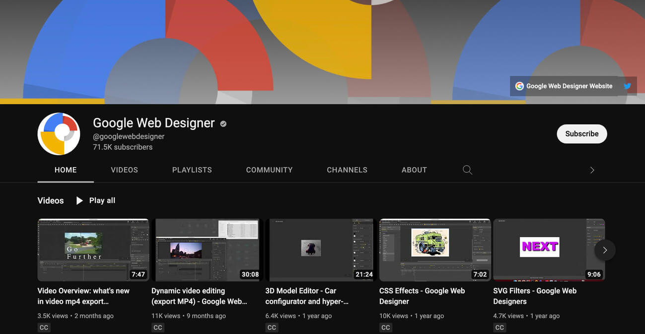 GWD YouTube Channel Screenshot