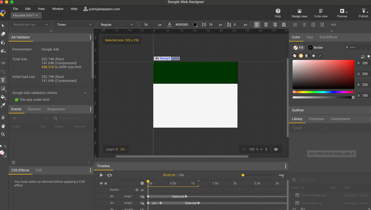 GWD Editor Interface