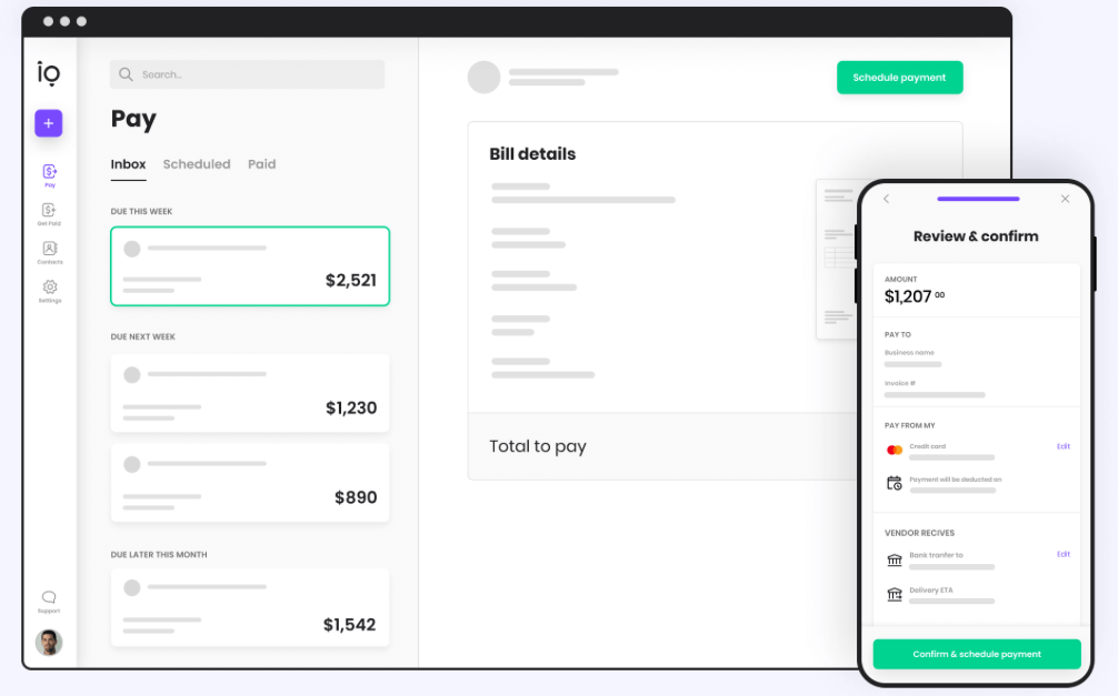 Melio Payments Dashboard