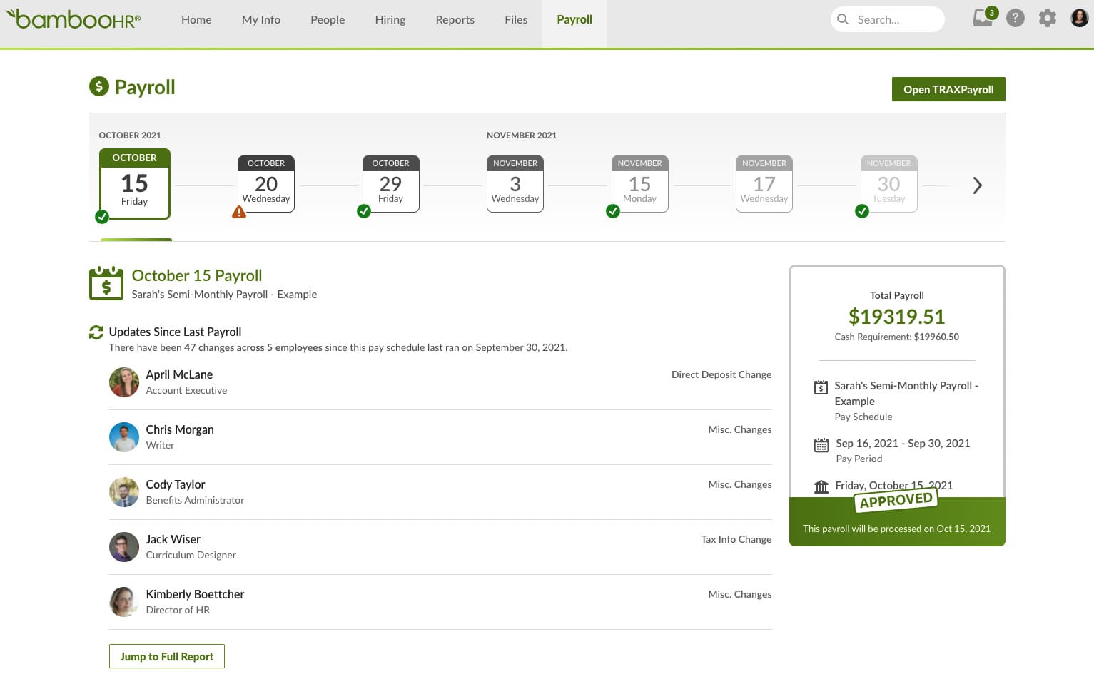 BambooHR Payroll