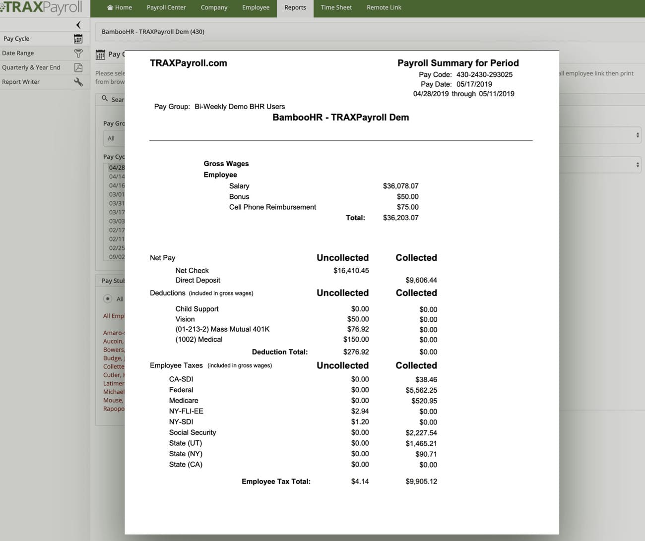 BambooHR Payroll
