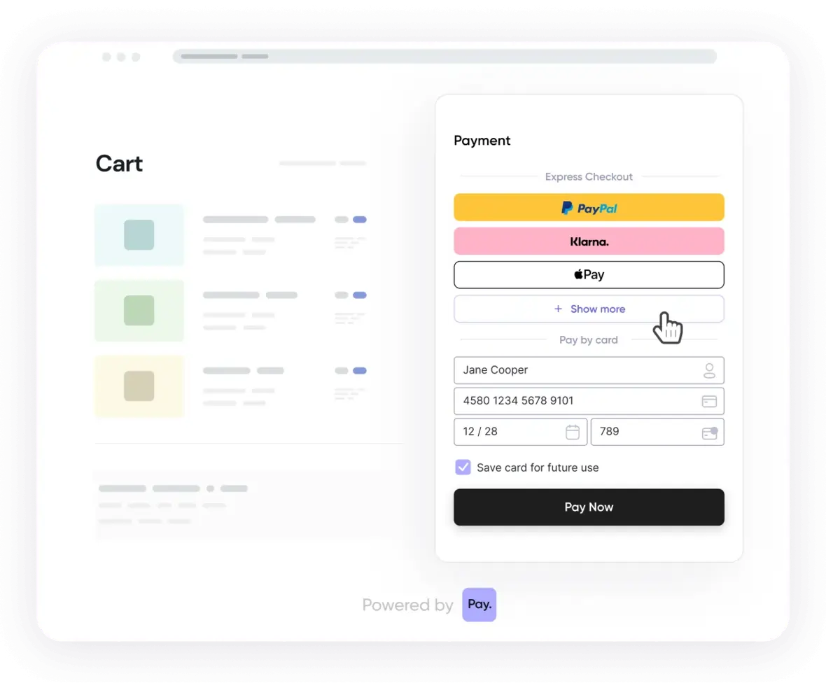 pay.com checkout pages
