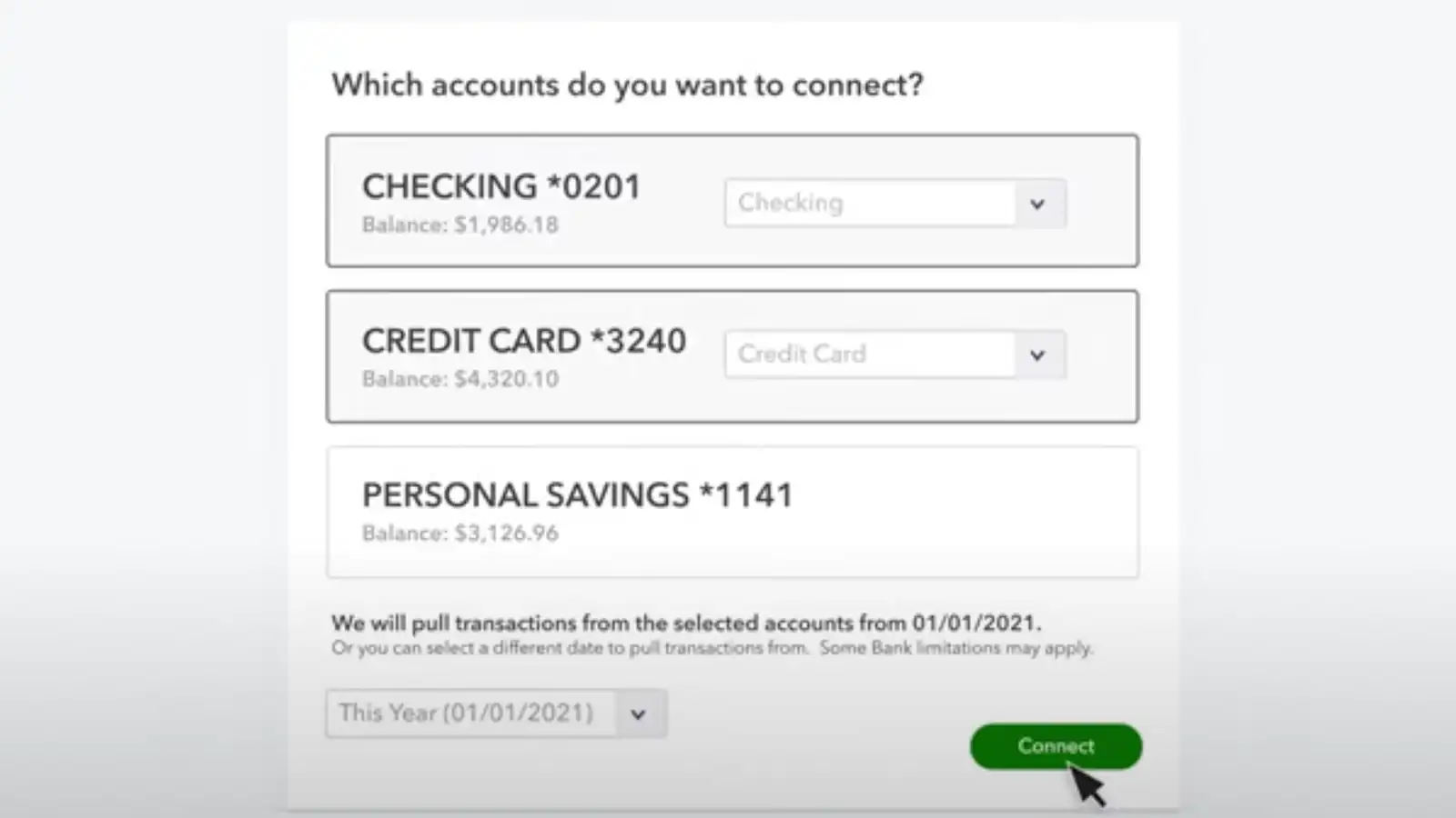 Connect Bank Accounts