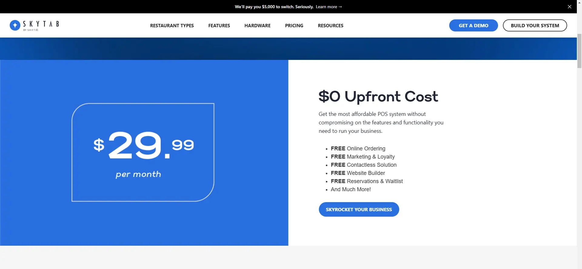 skytab Price