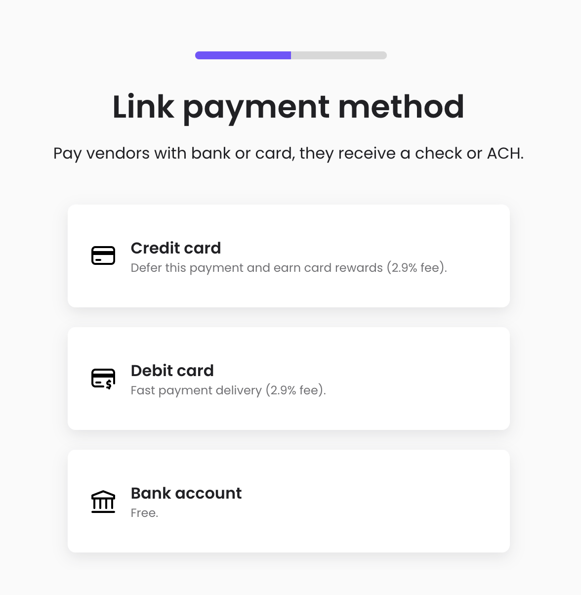 Melio Accounts Payable link payment method