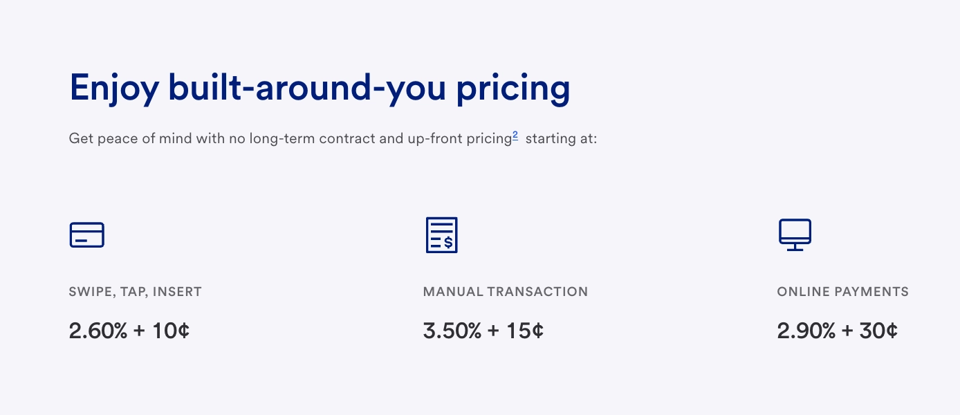 U.S. bank merchant services pricing