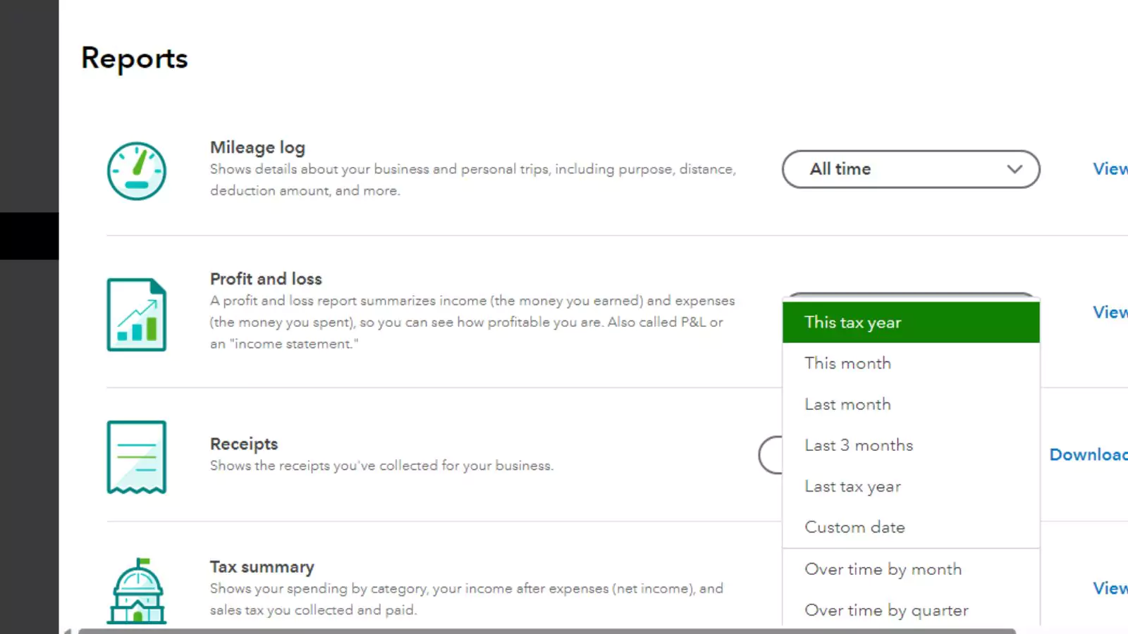 quickbooks accounts receivable reports