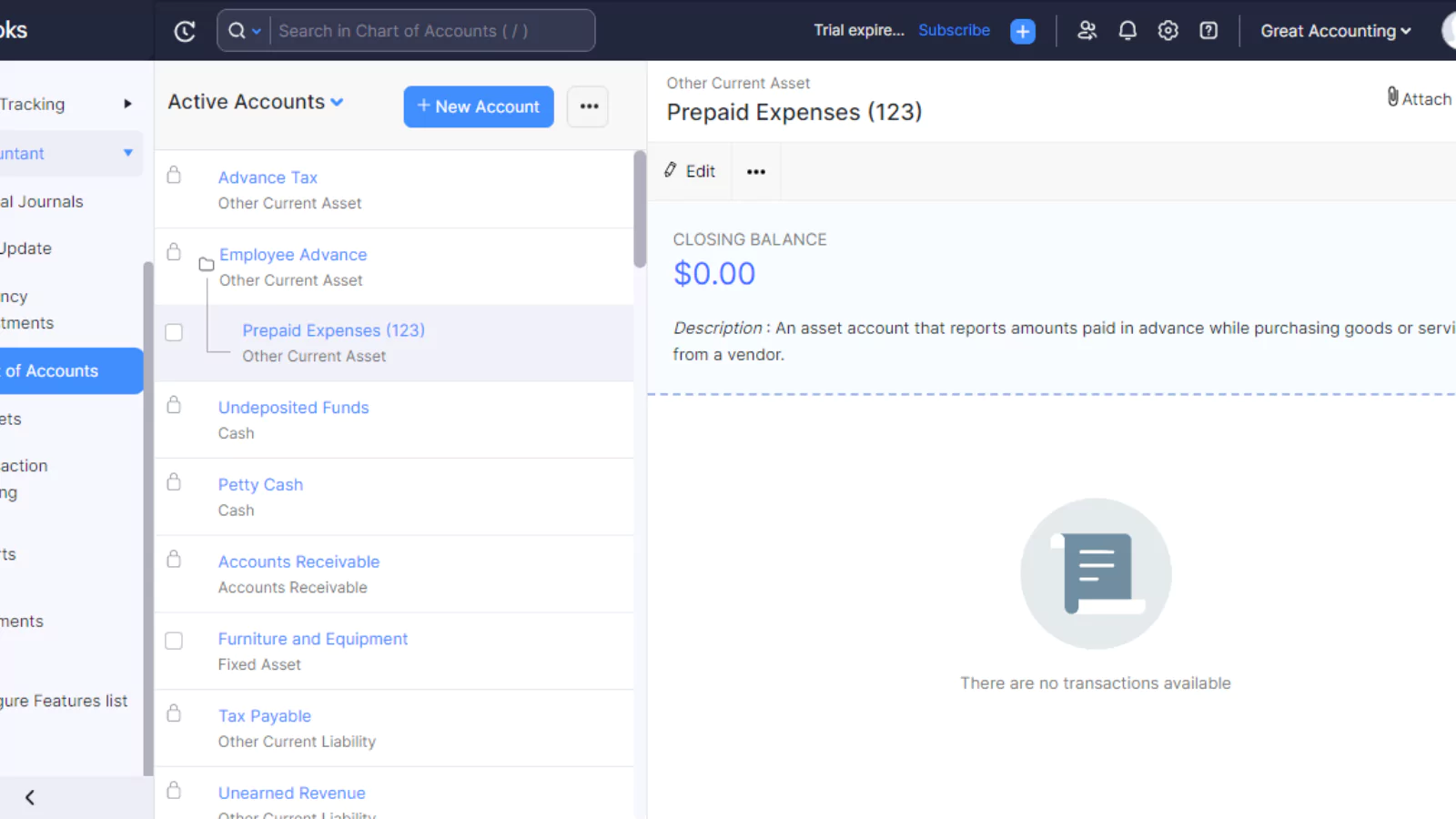 ZohoBooks Accounts Receivable scheduled payments