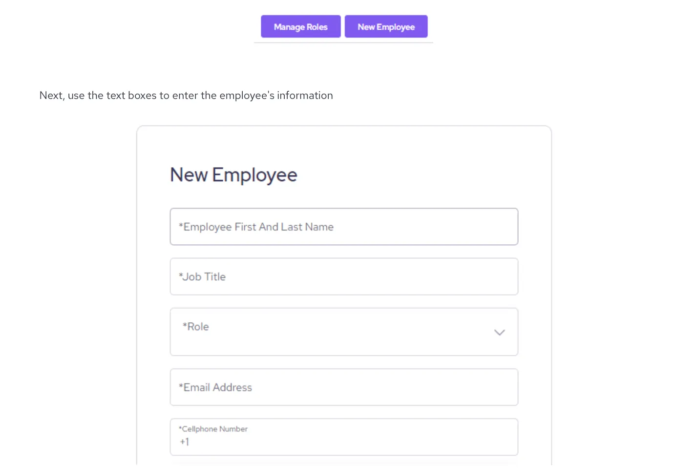 Helcim employee management
