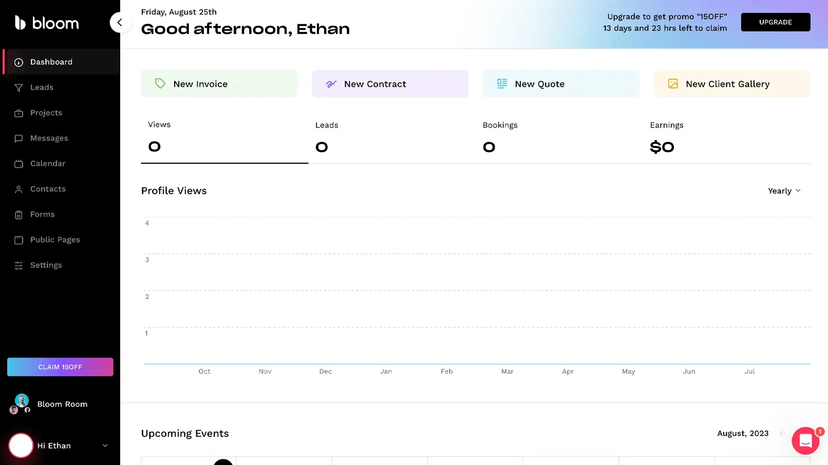 Bloom Dashboard 