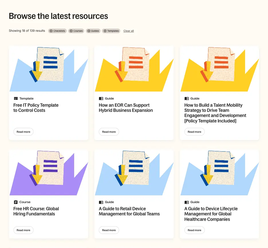 Deel HR resource hub