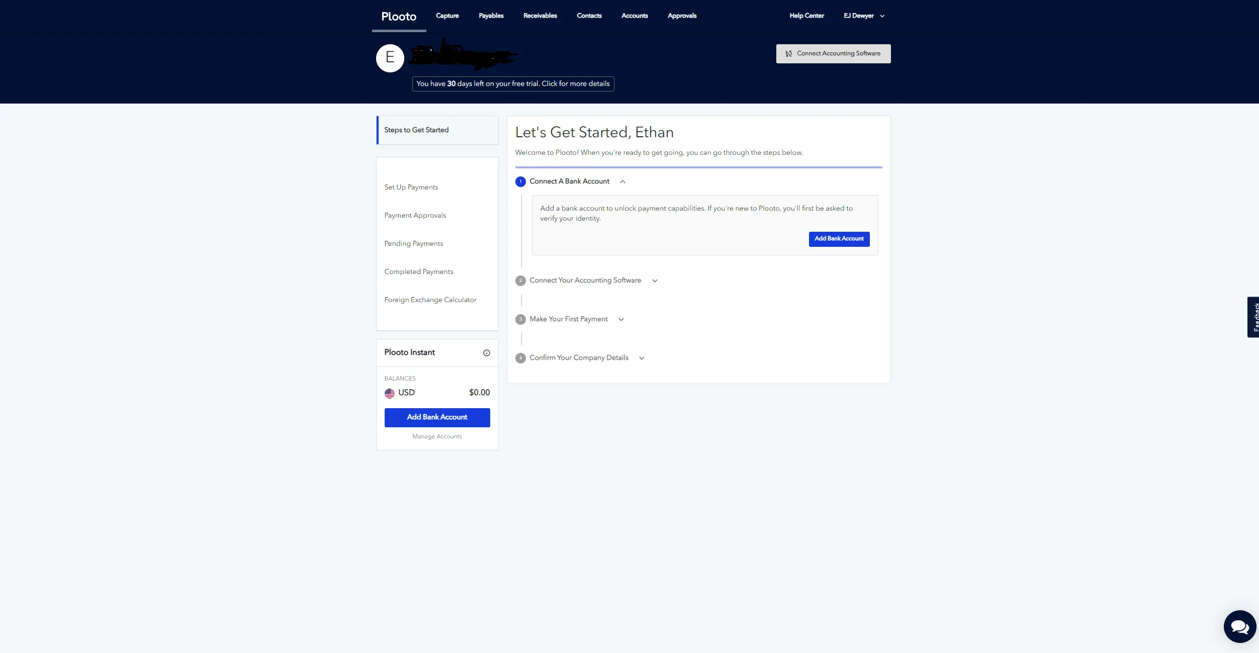 Plooto dashboard