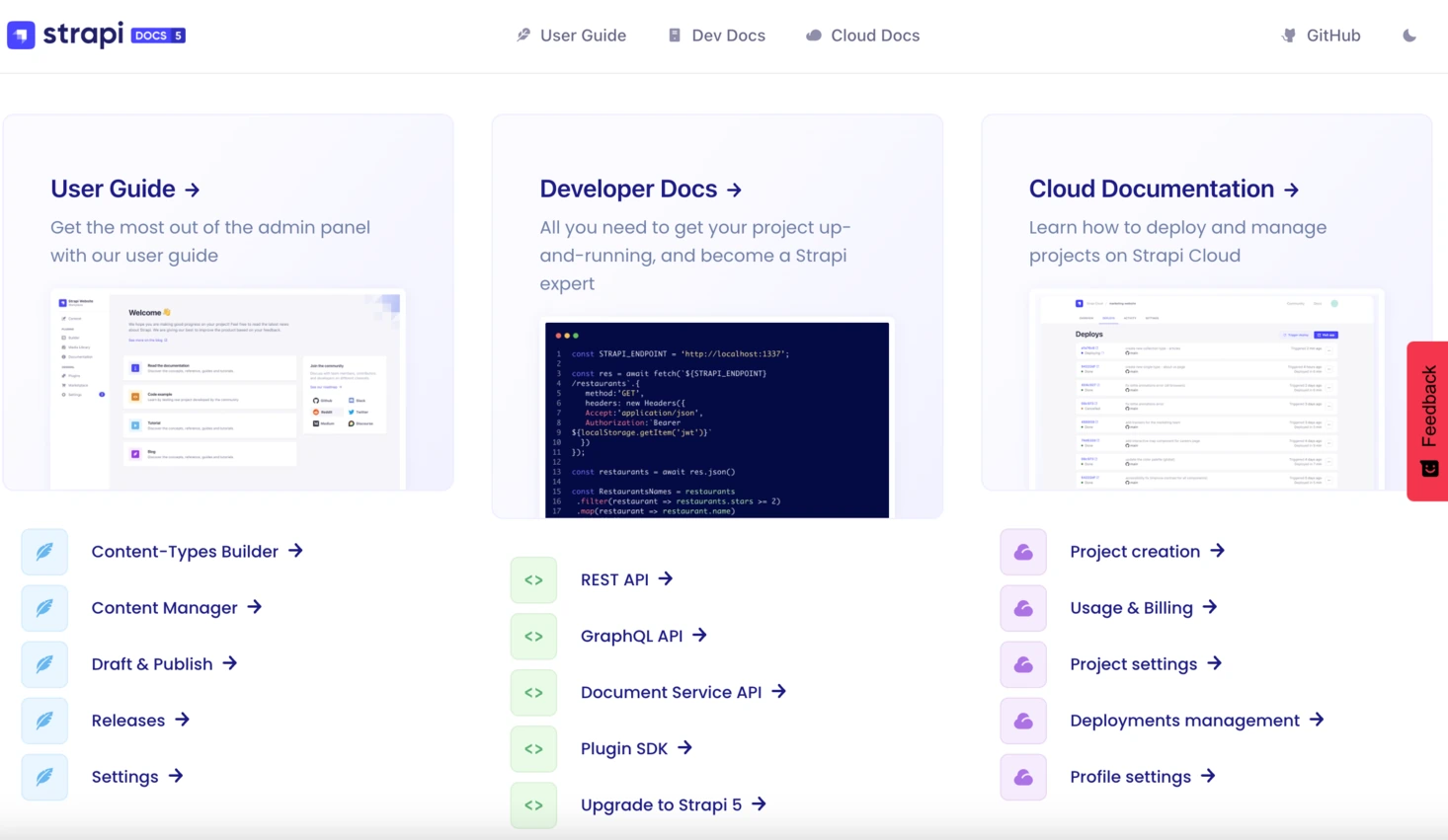 Strapi e-commerce platform support docs
