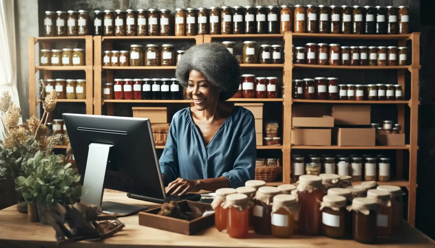 black woman selling jams (1)