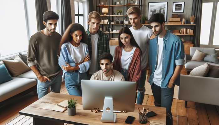 Teens reading on laptop (1)