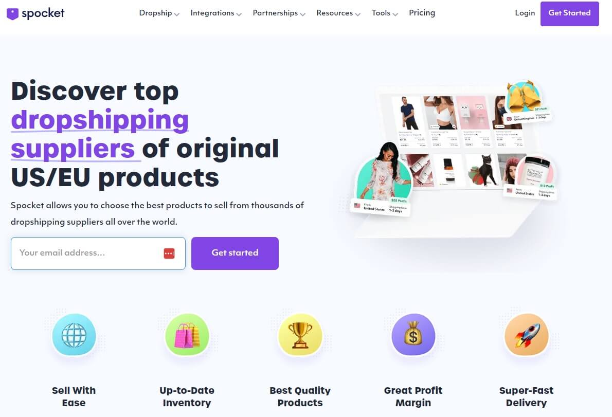 Spocket Dropshipping supplier