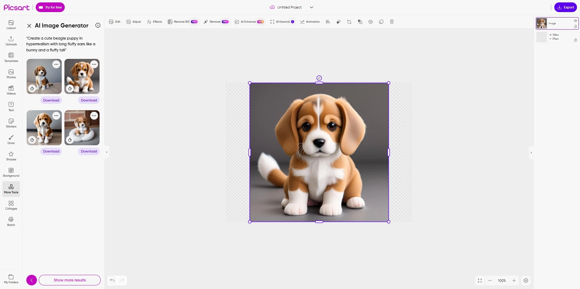 Picsart AI Image Generator