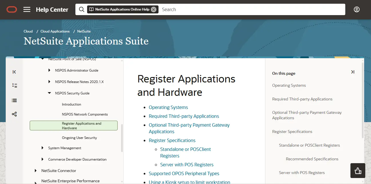 Netsuite - help center