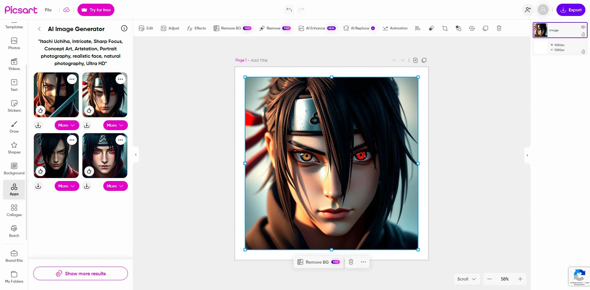 Picsart AI Image Generator