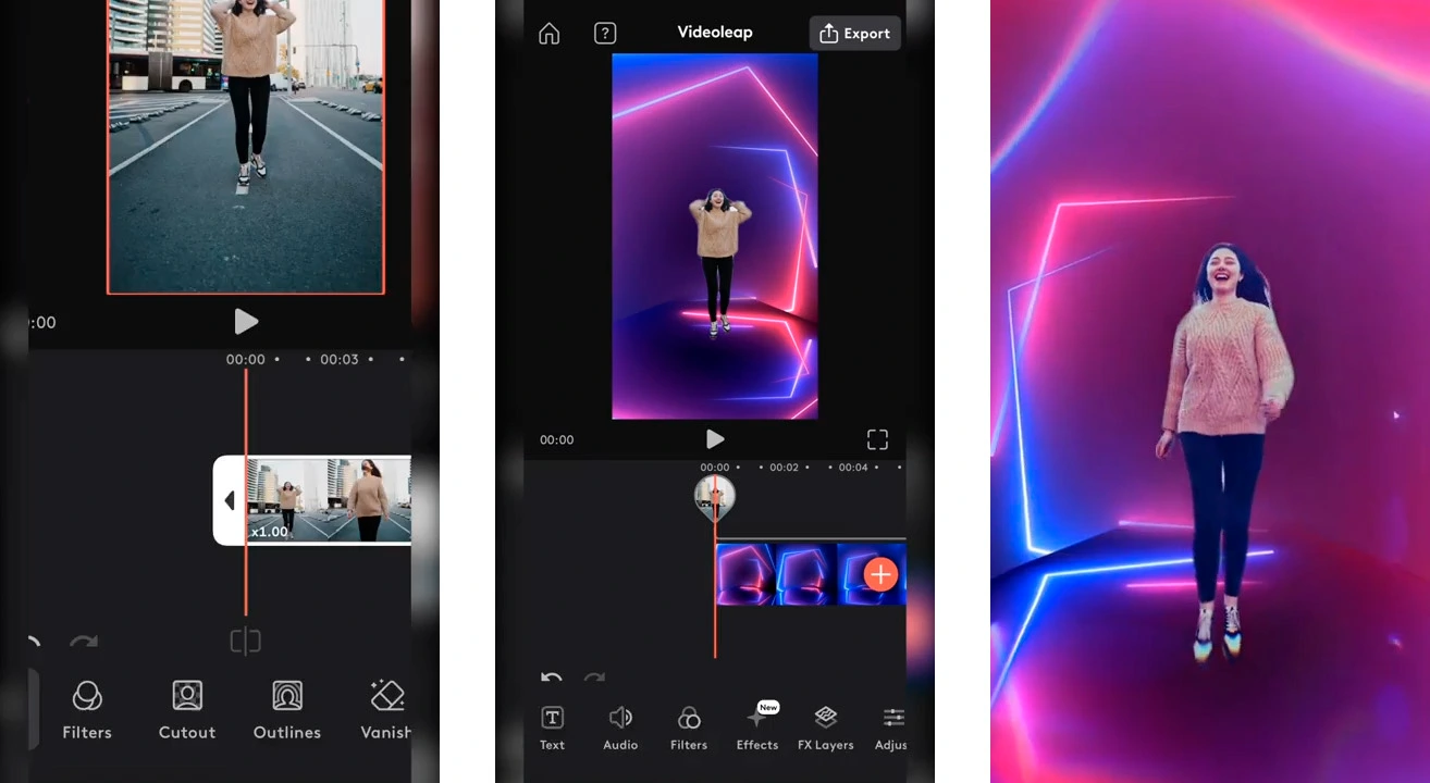 Videoleap Removing video backgrounds