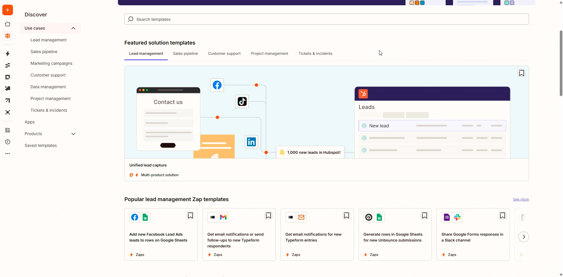 Zapier Premade Templates