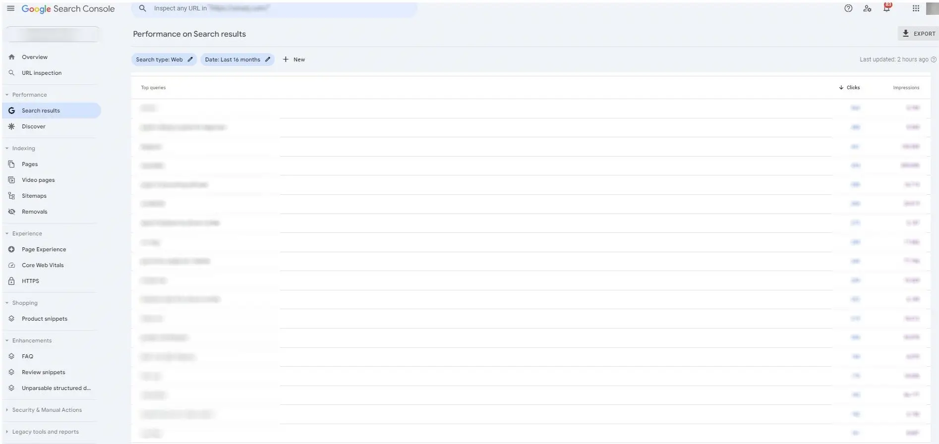 searech console keyword research