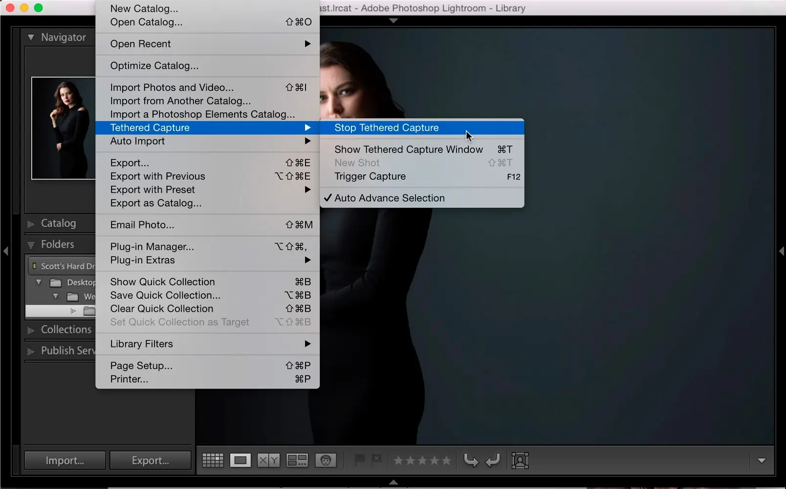 Lightroom Tethered Capture 