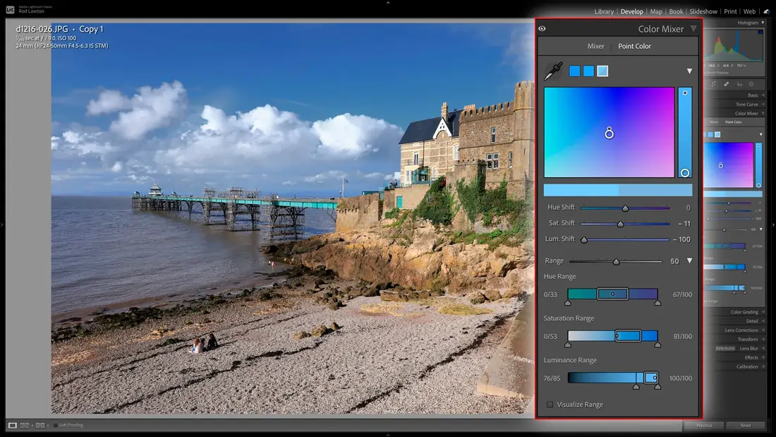 Lightroom Point Color Tool