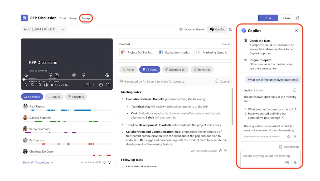 Copilot Microsoft Teams integration