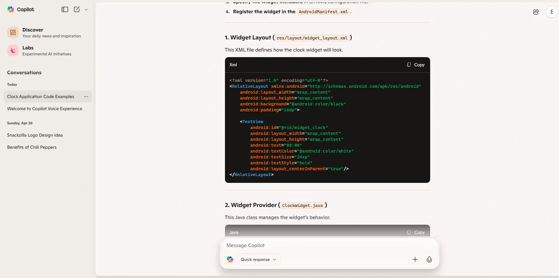 Copilot Code Development 
