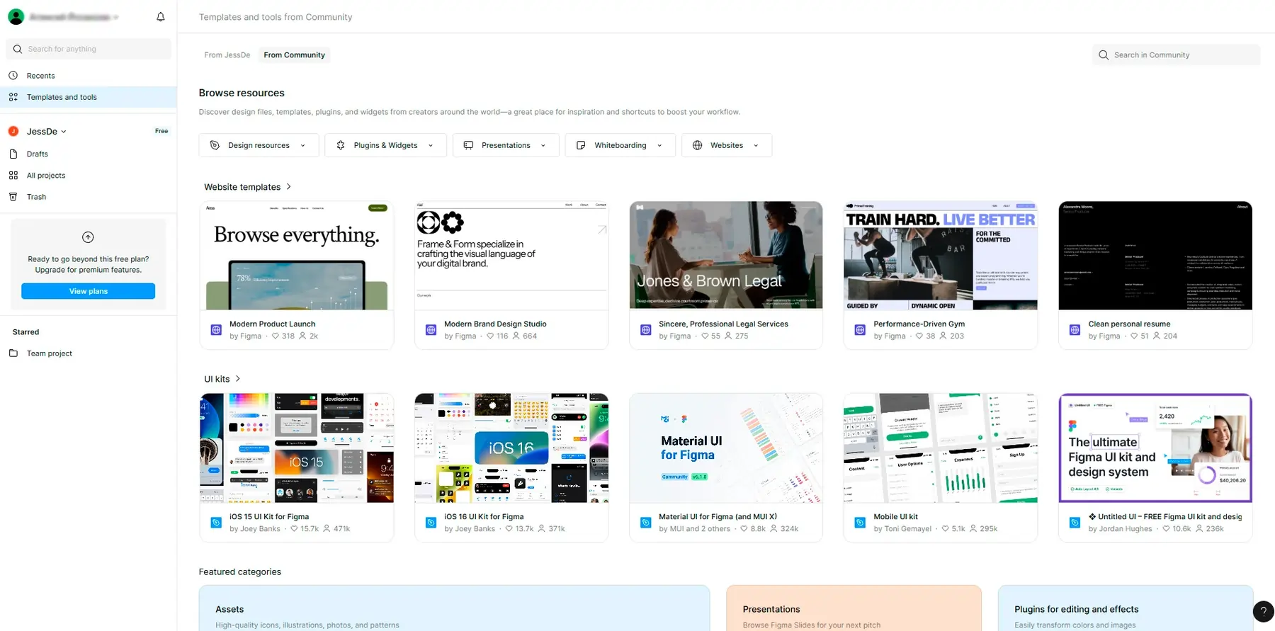 Figma Templates & Themes 
