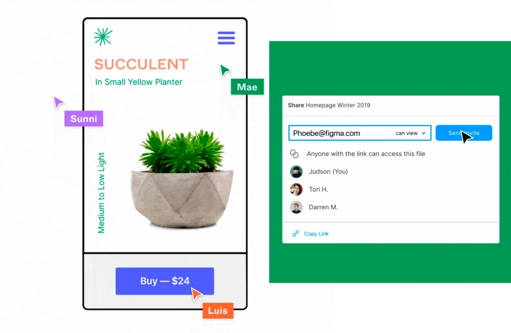 Figma Real-time collaboration