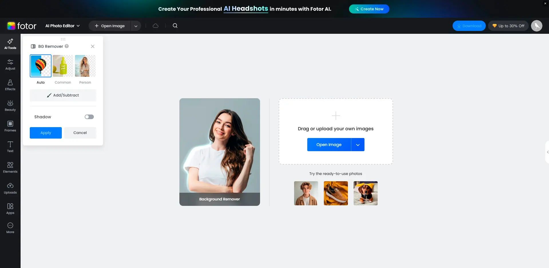 Fotor AI Background Remover