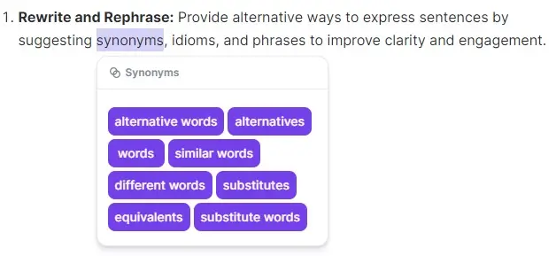 wordtune synonyms feature