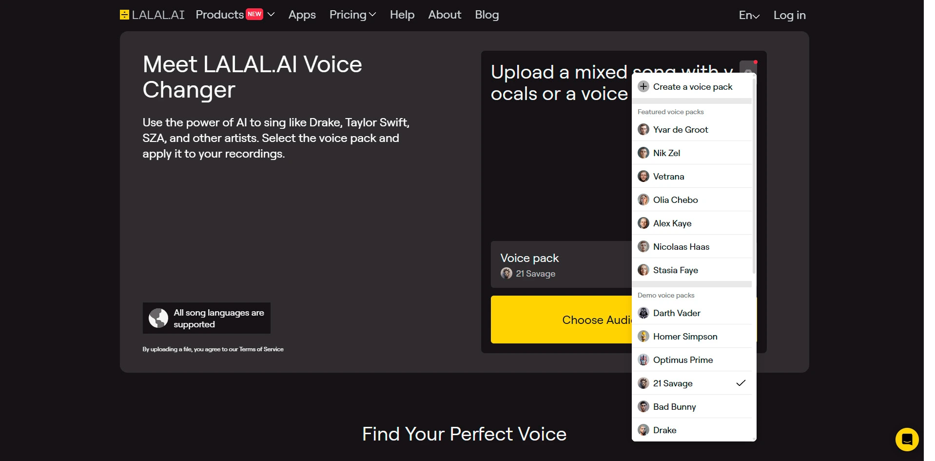 Lalal.AI Voice Changer
