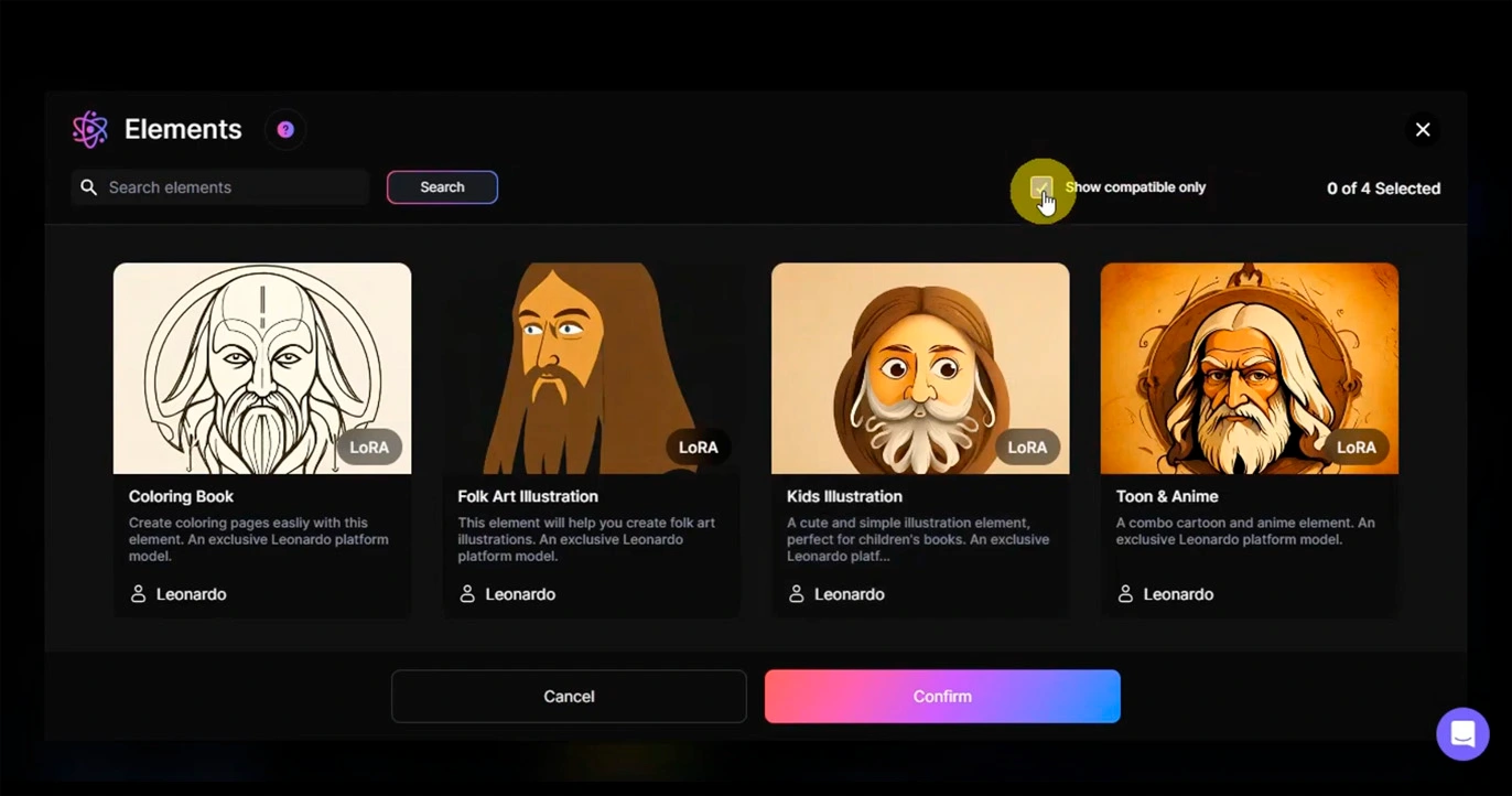 Leonardo Elements Tool
