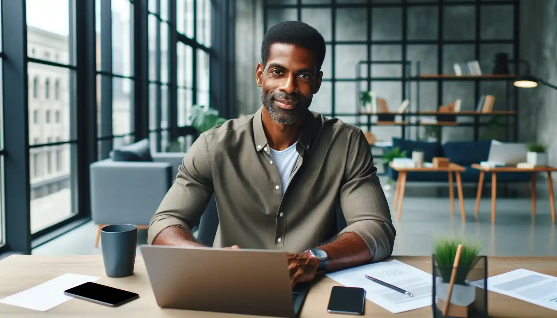 Copy of black man on computer_11zon
