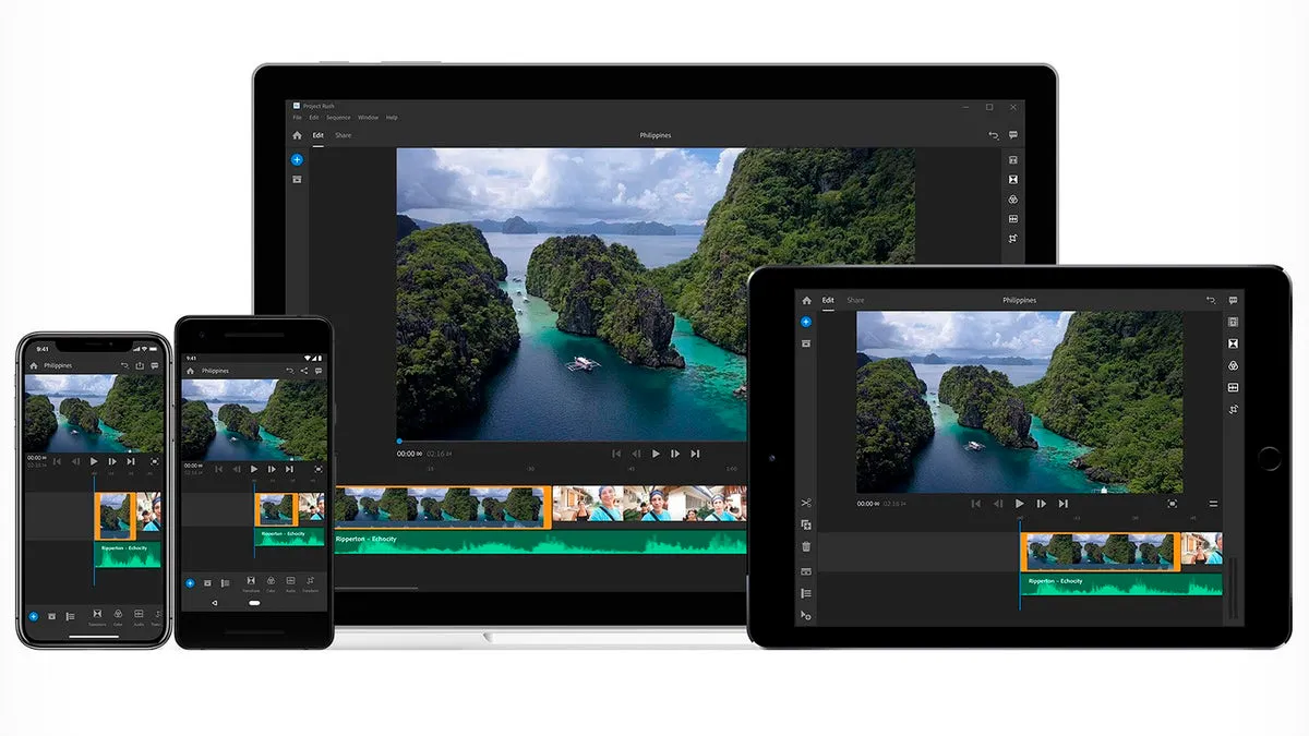 Adobe premier Mobile Apps Availability