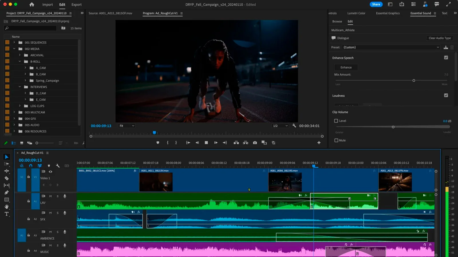 Adobe premier Audio Editing tools