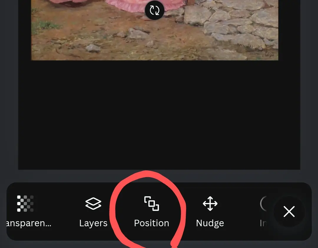 Android Canva Position
