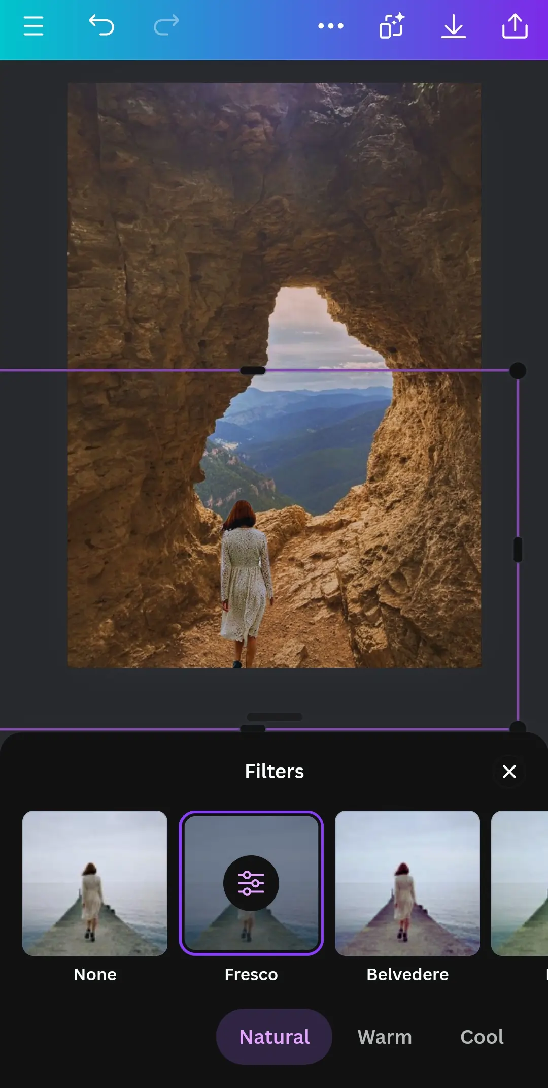 Canva Android Filters