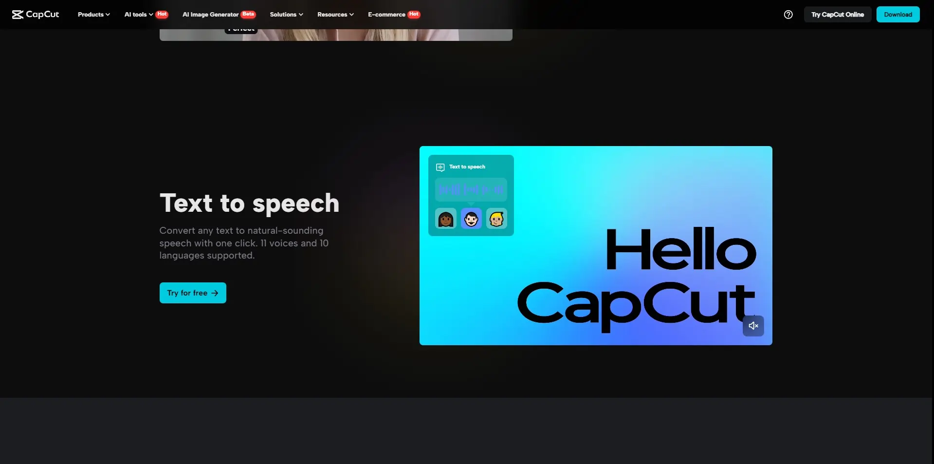 CapCut Text To Speech